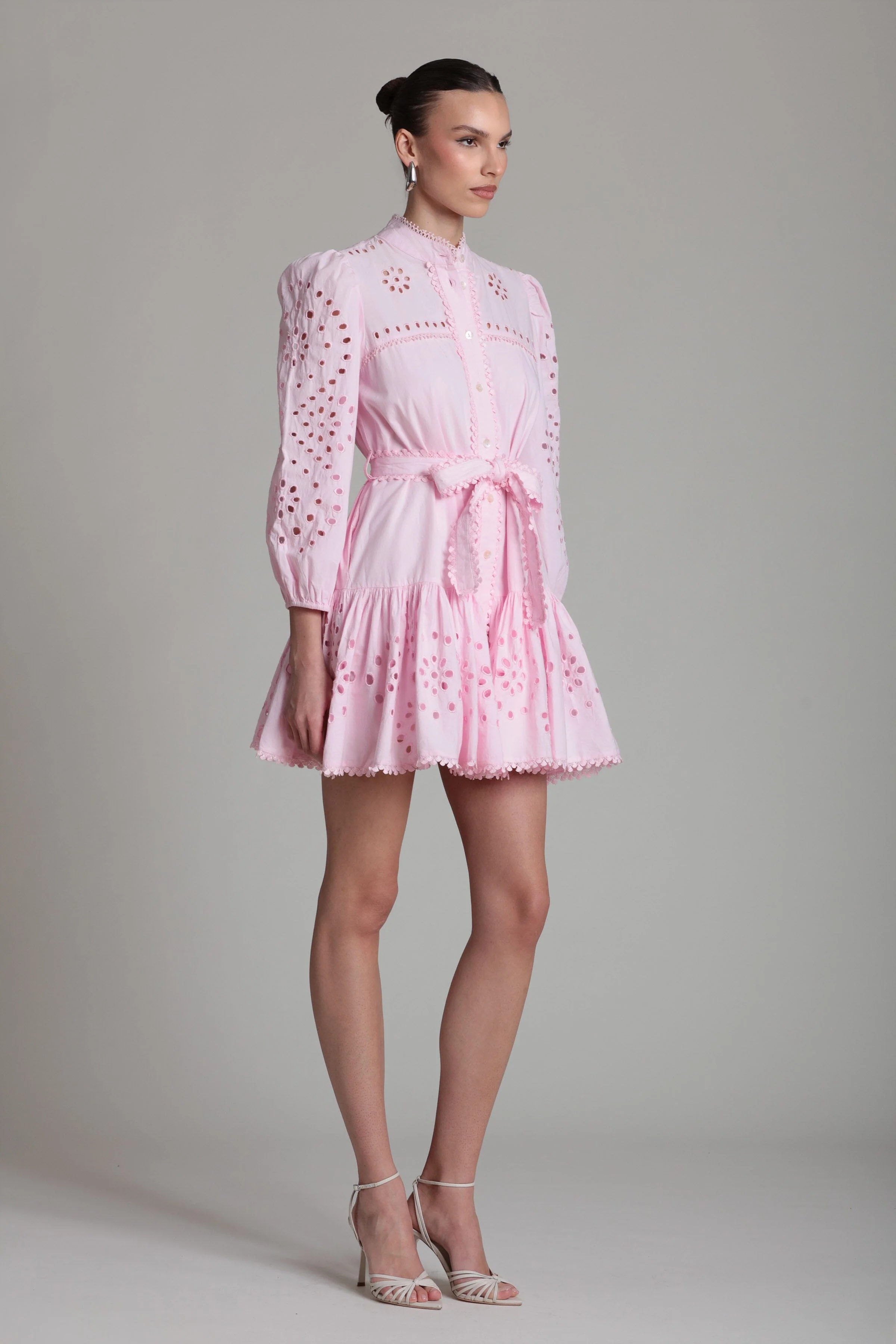 Cotton Broderie Anglaise Shirtdress - Image 5