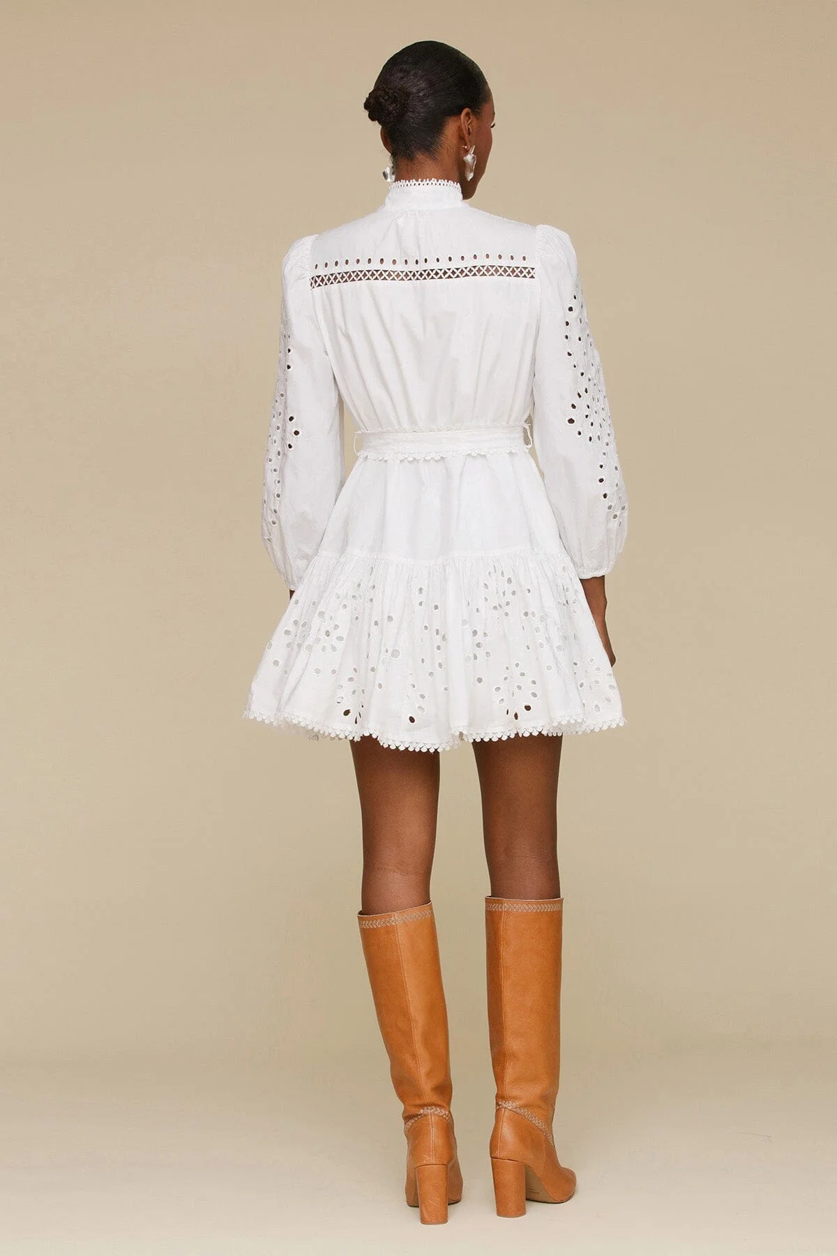 Broderie Anglaise Cotton Shirtdress - Image 5