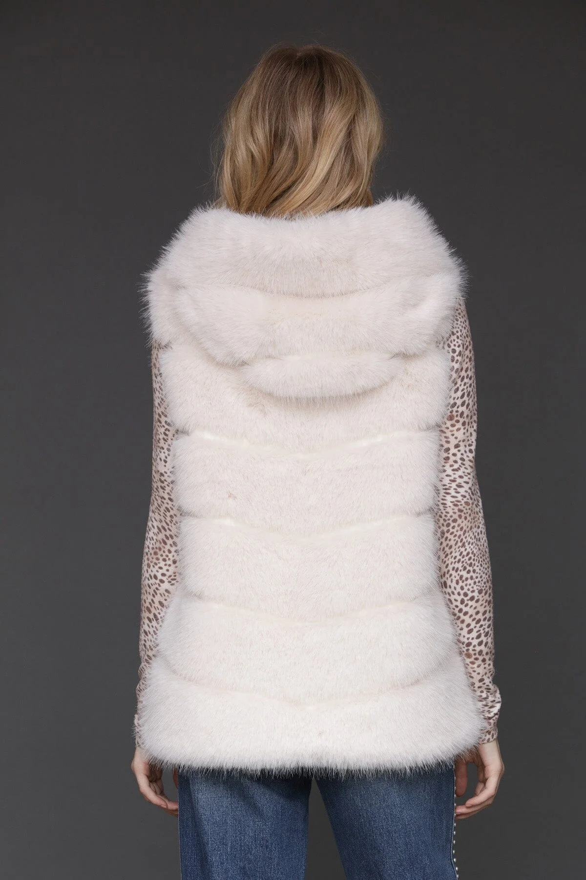 Luxe Faux Fur Paneled Vest - Image 6