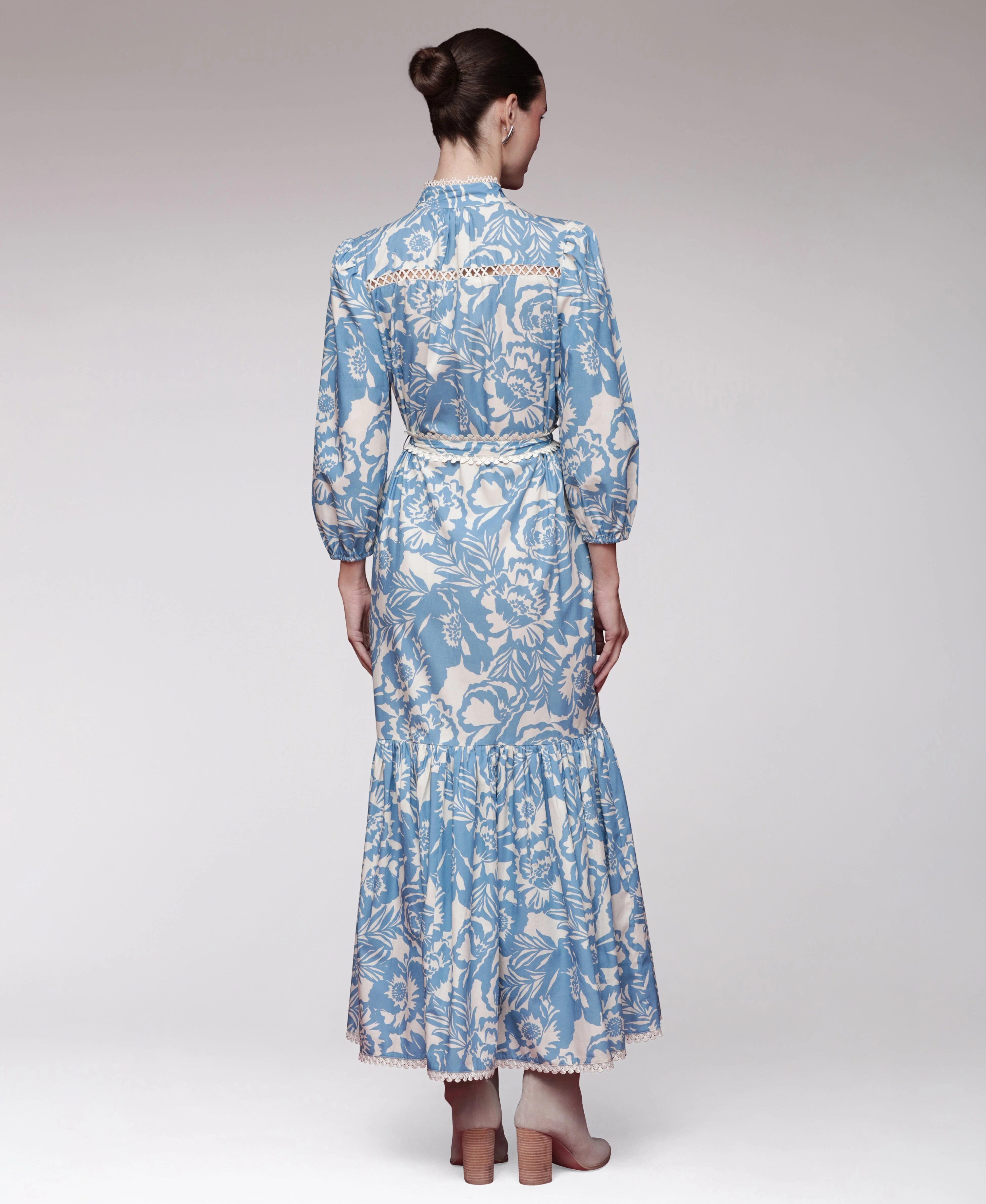 Cotton Poplin Floral Maxi Dress - Image 6