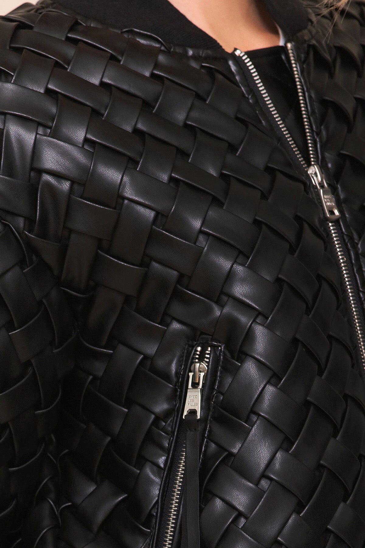 Woven Faux-Ever Leather™ Bomber Jacket - Image 9