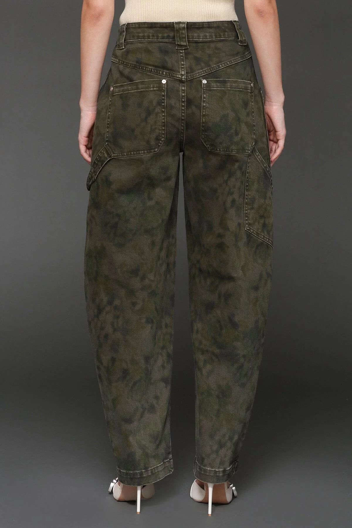 Camo Cargo Barrel Jeans - Image 6