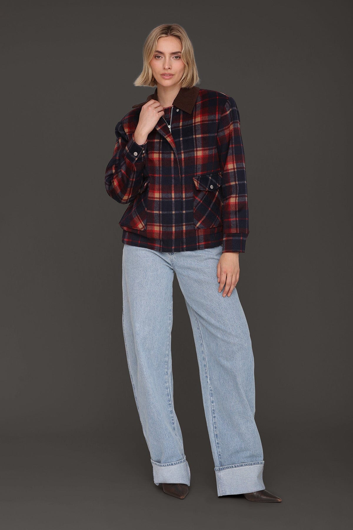 Heritage Plaid Bomber Jacket - Image 4