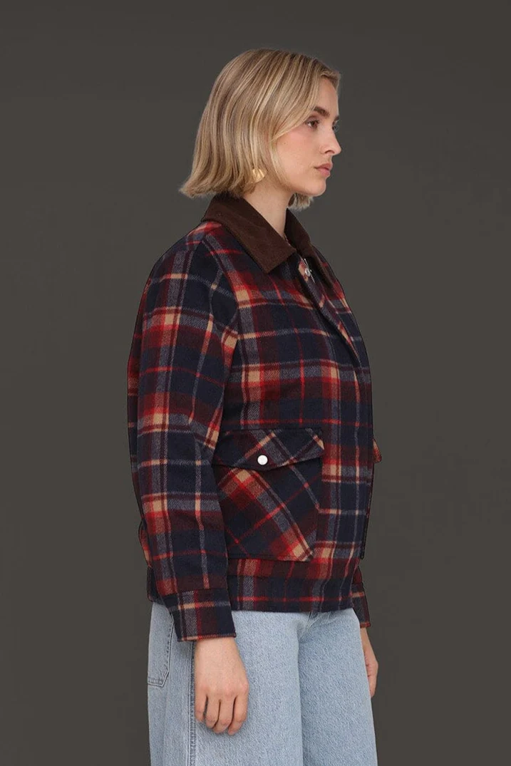 Heritage Plaid Bomber Jacket - Image 5
