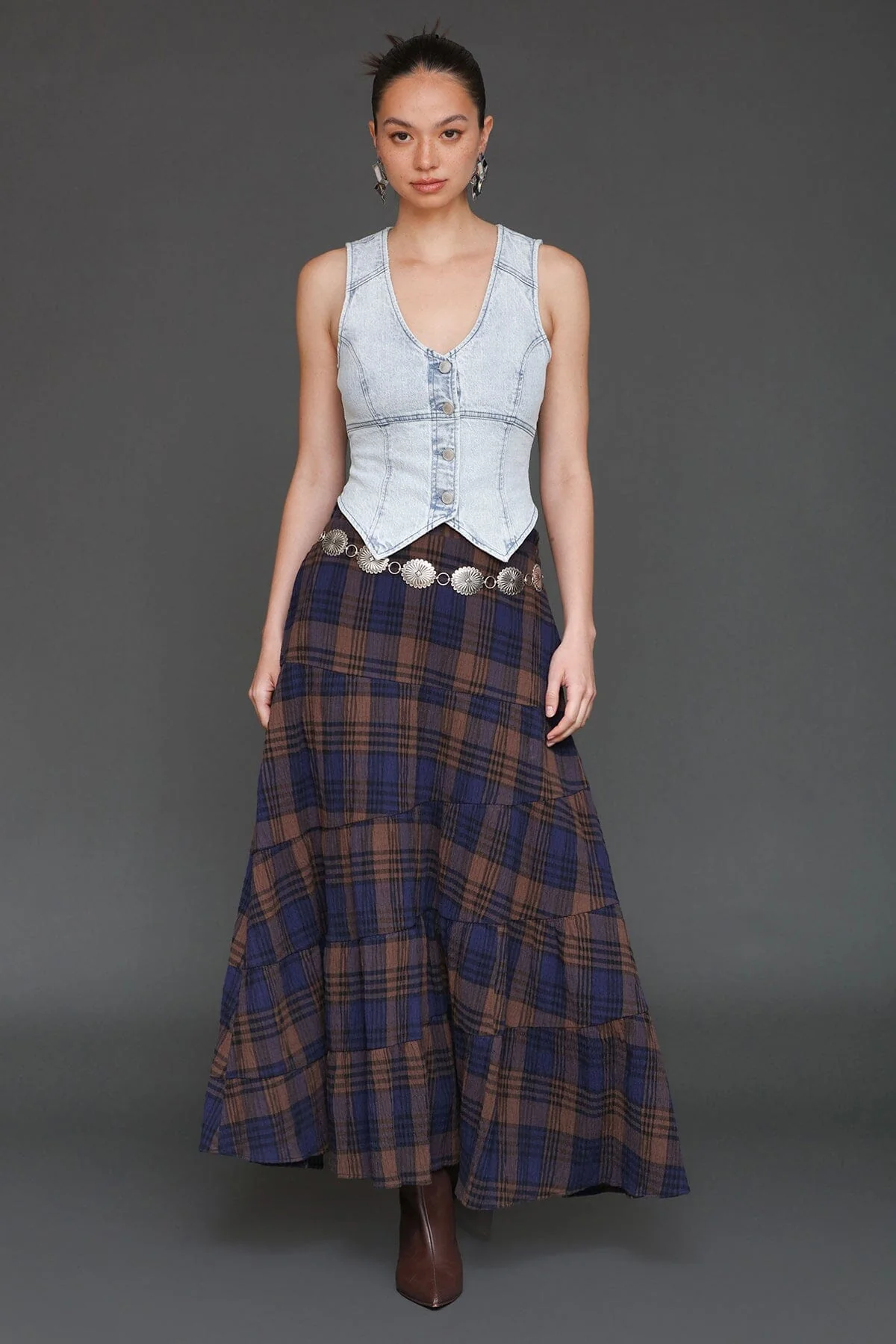 Denim Corset Vest Top - Image 8