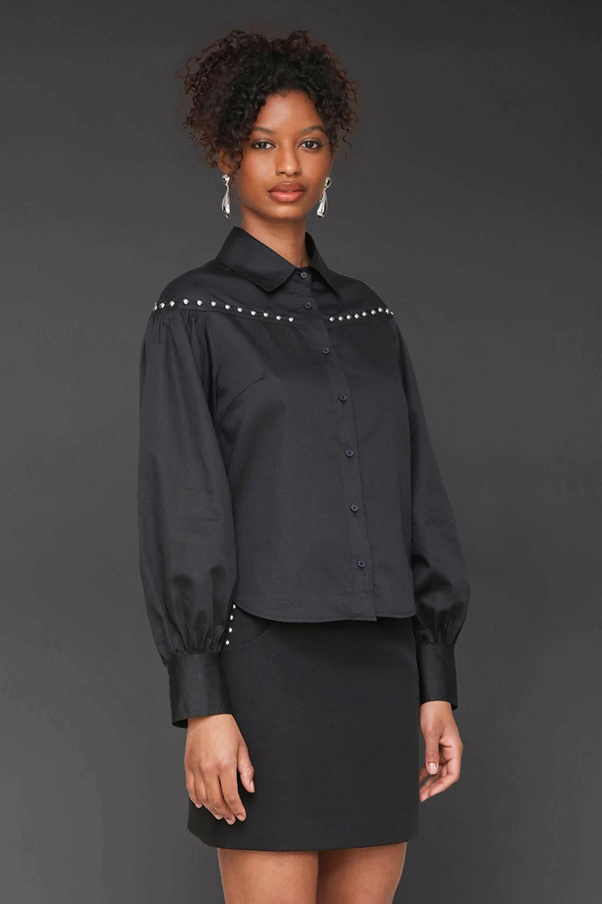 Western Studded Cotton Shirt - Image 4