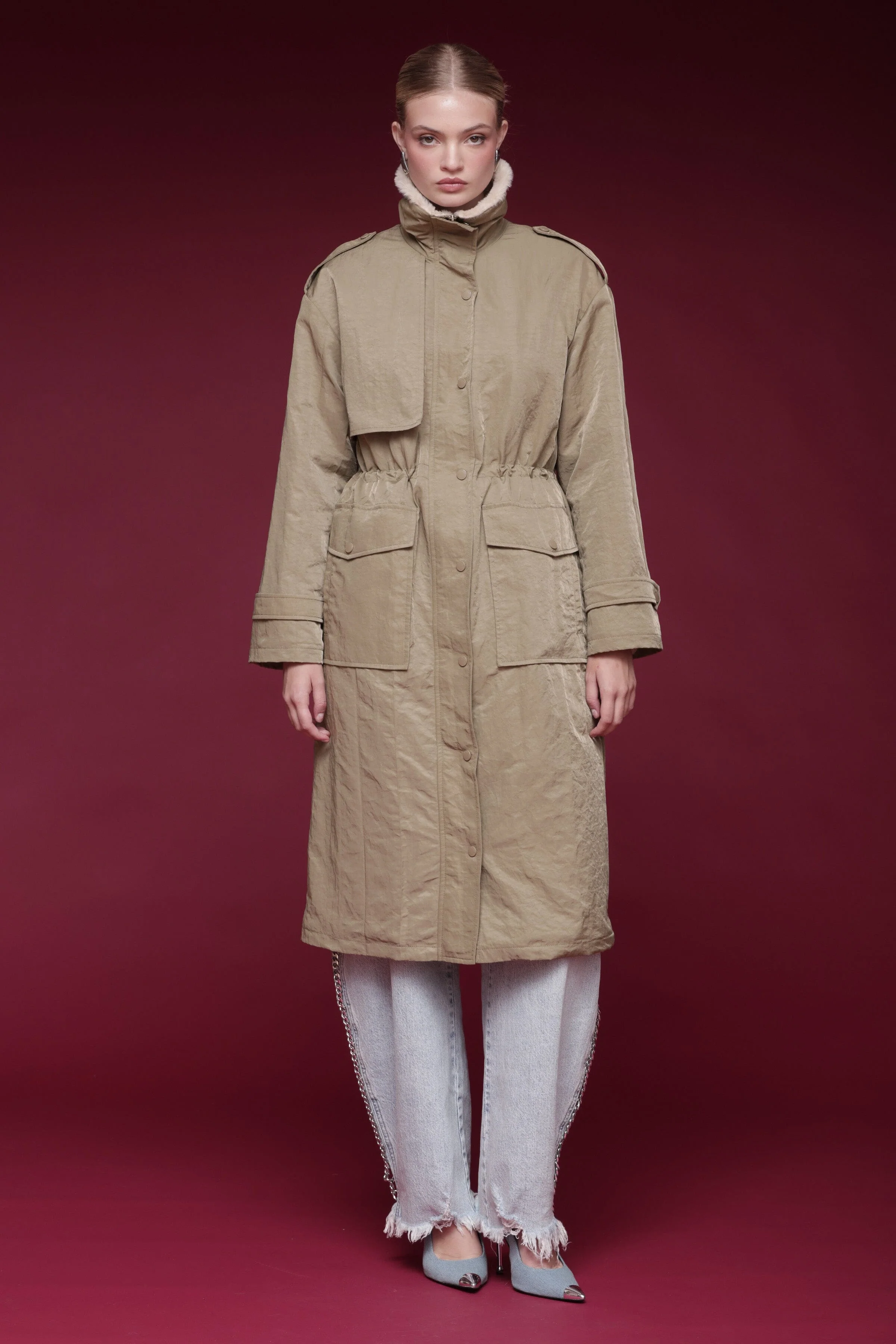 Faux Fur-Lined Nylon Parka - Image 4
