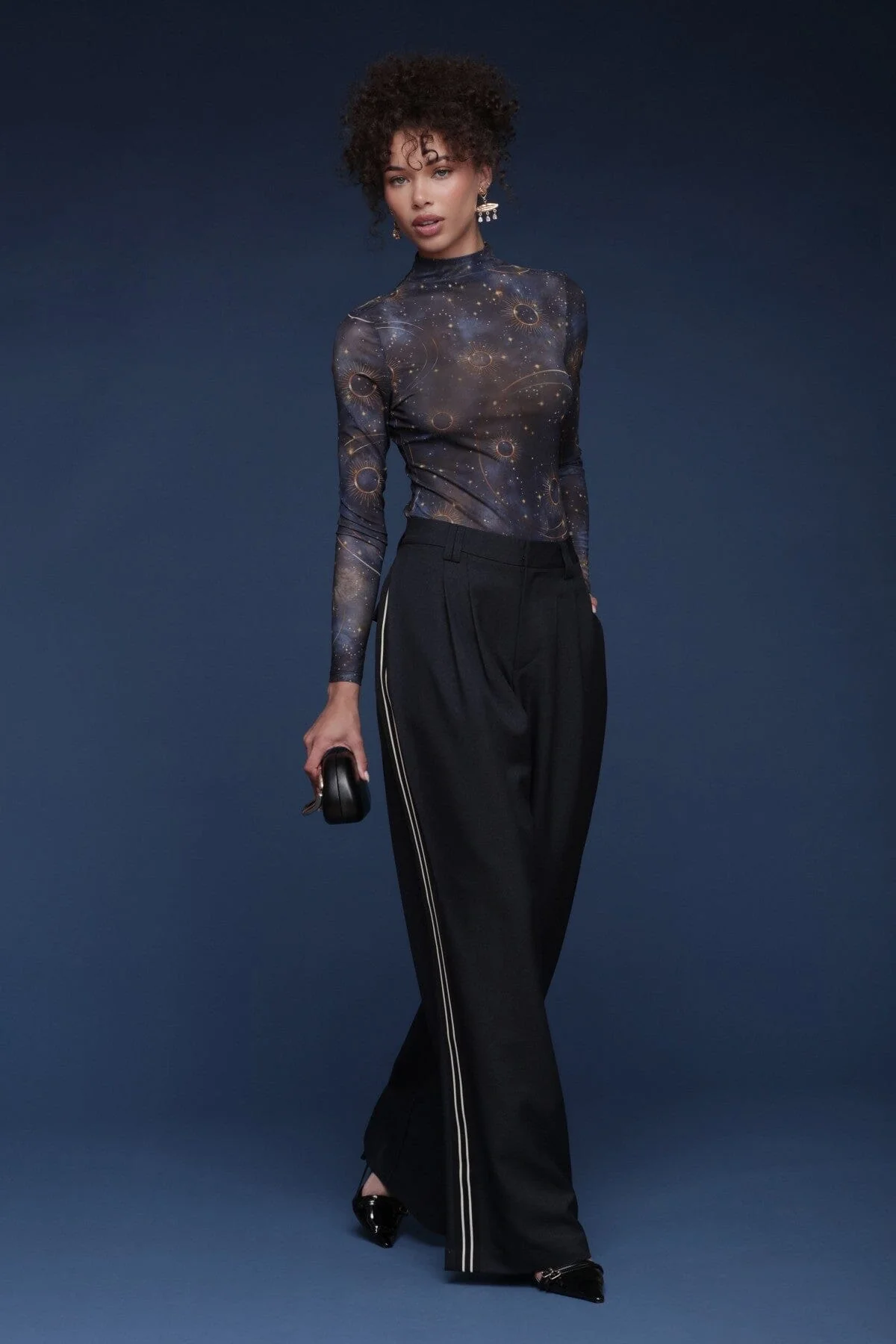 Side Stripe Wide Leg Trouser - Image 3