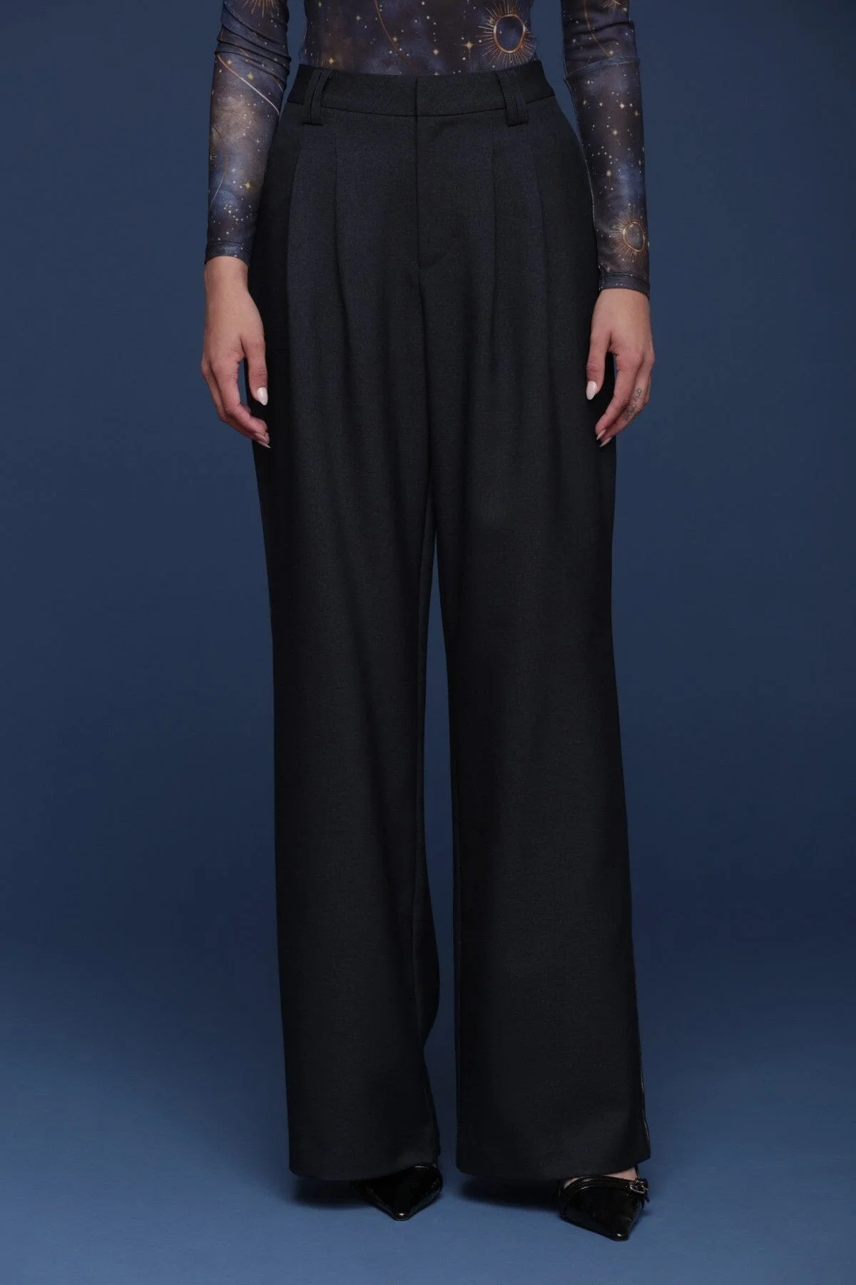 Side Stripe Wide Leg Trouser - Image 4