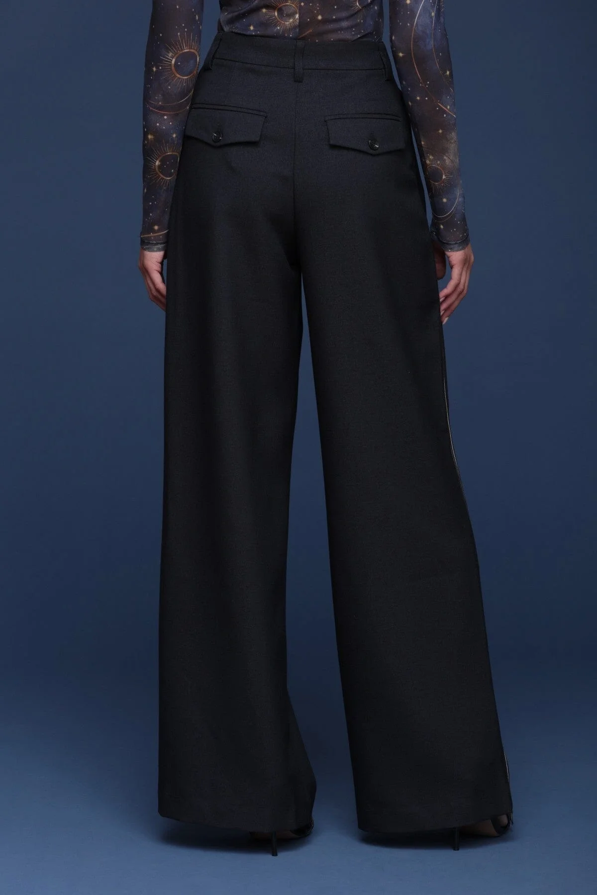 Side Stripe Wide Leg Trouser - Image 6