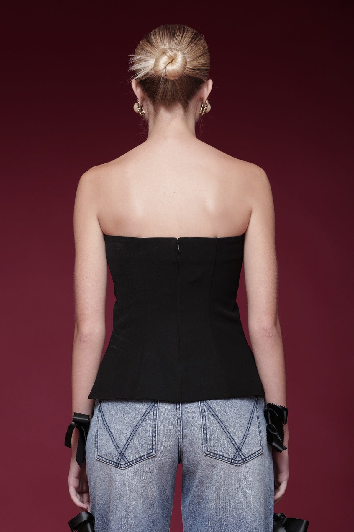 Bow Embellished Tube Top - Image 5