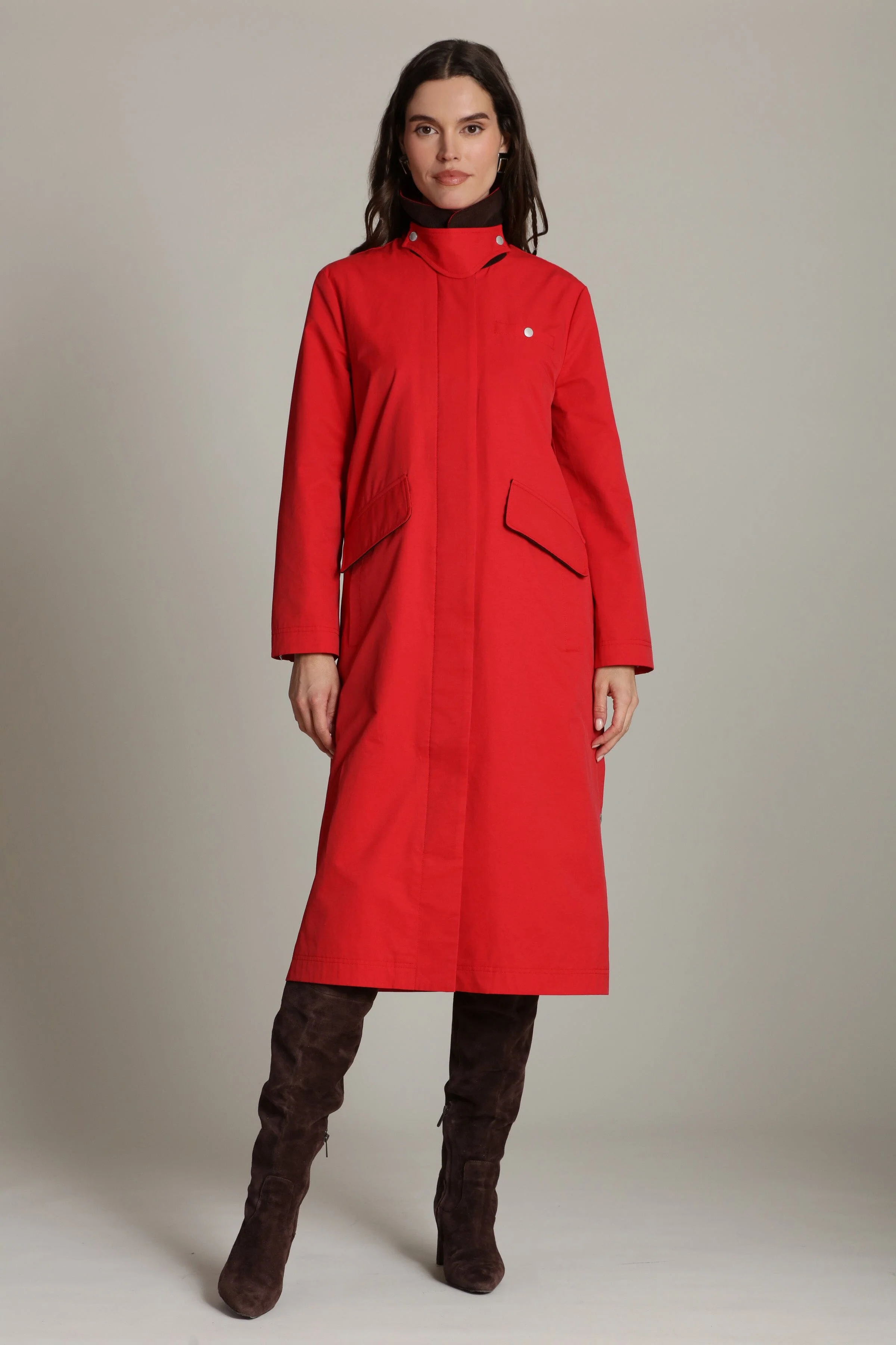 Cotton Nylon Utility Trench Coat - Image 6