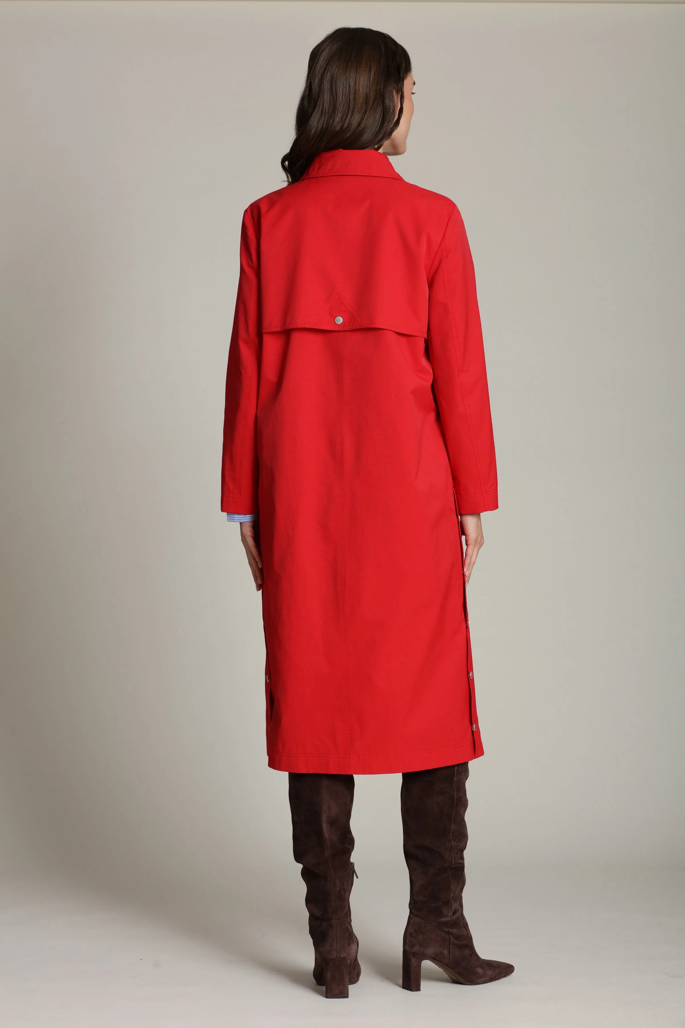 Cotton Nylon Utility Trench Coat - Image 8