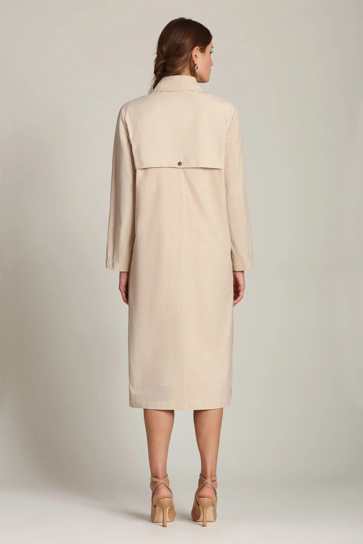 Cotton Nylon Utility Trench Coat - Image 6