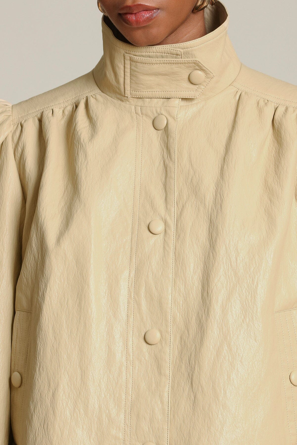 Faux-Ever Leather™ Puff Sleeve Jacket - Image 6