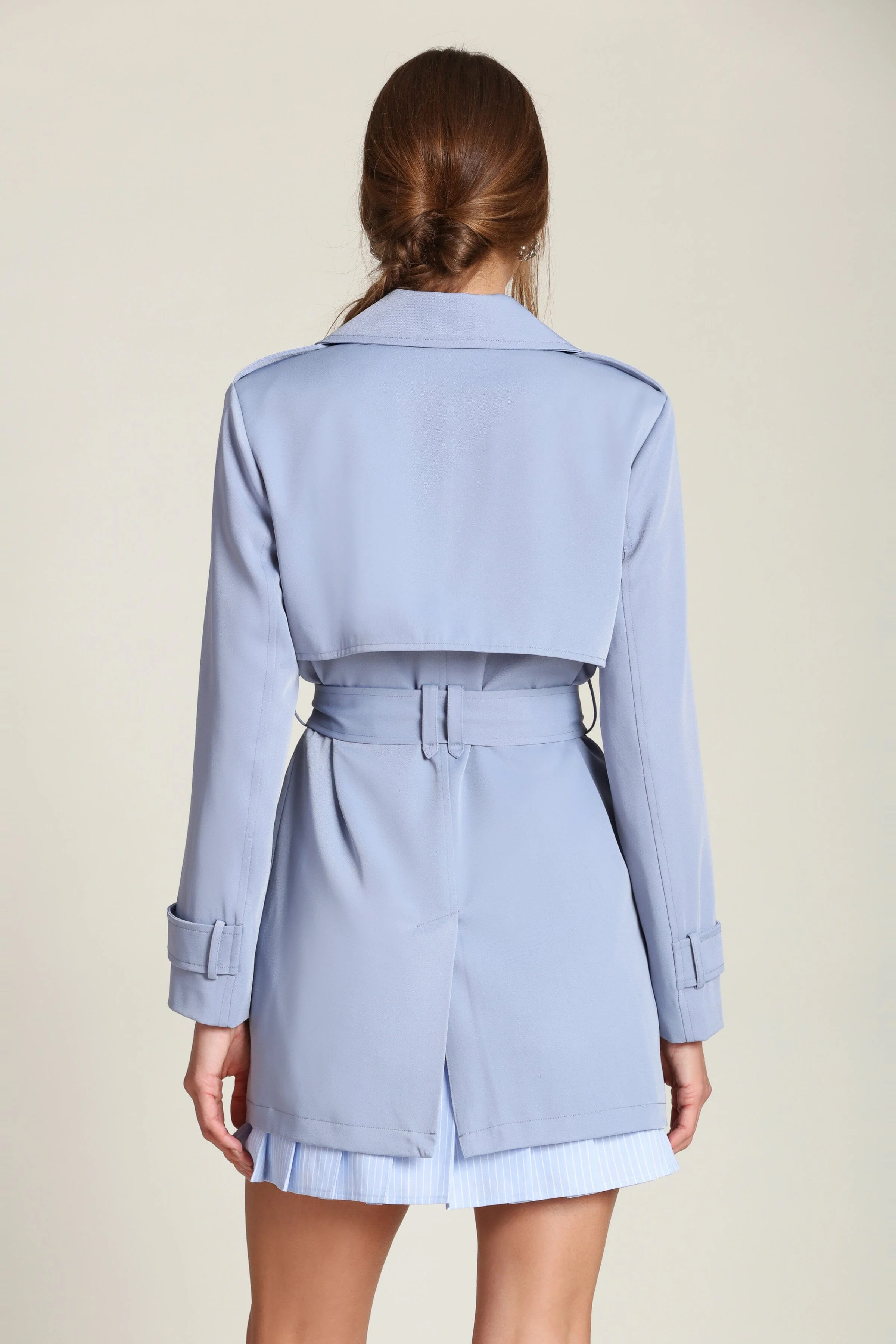 Lightweight Belted Trench Coat - Image 6