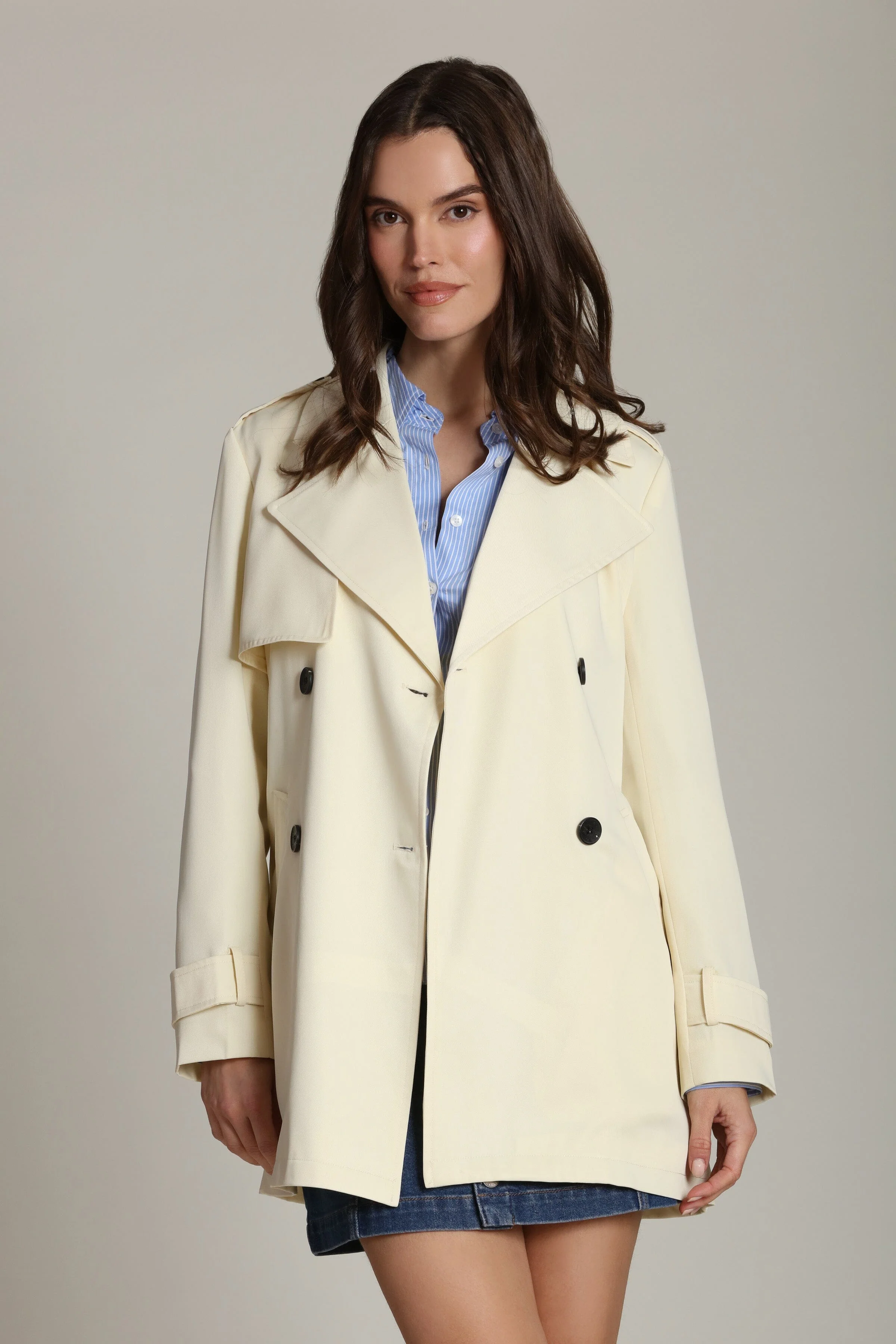 Lightweight Belted Trench Coat - Image 3