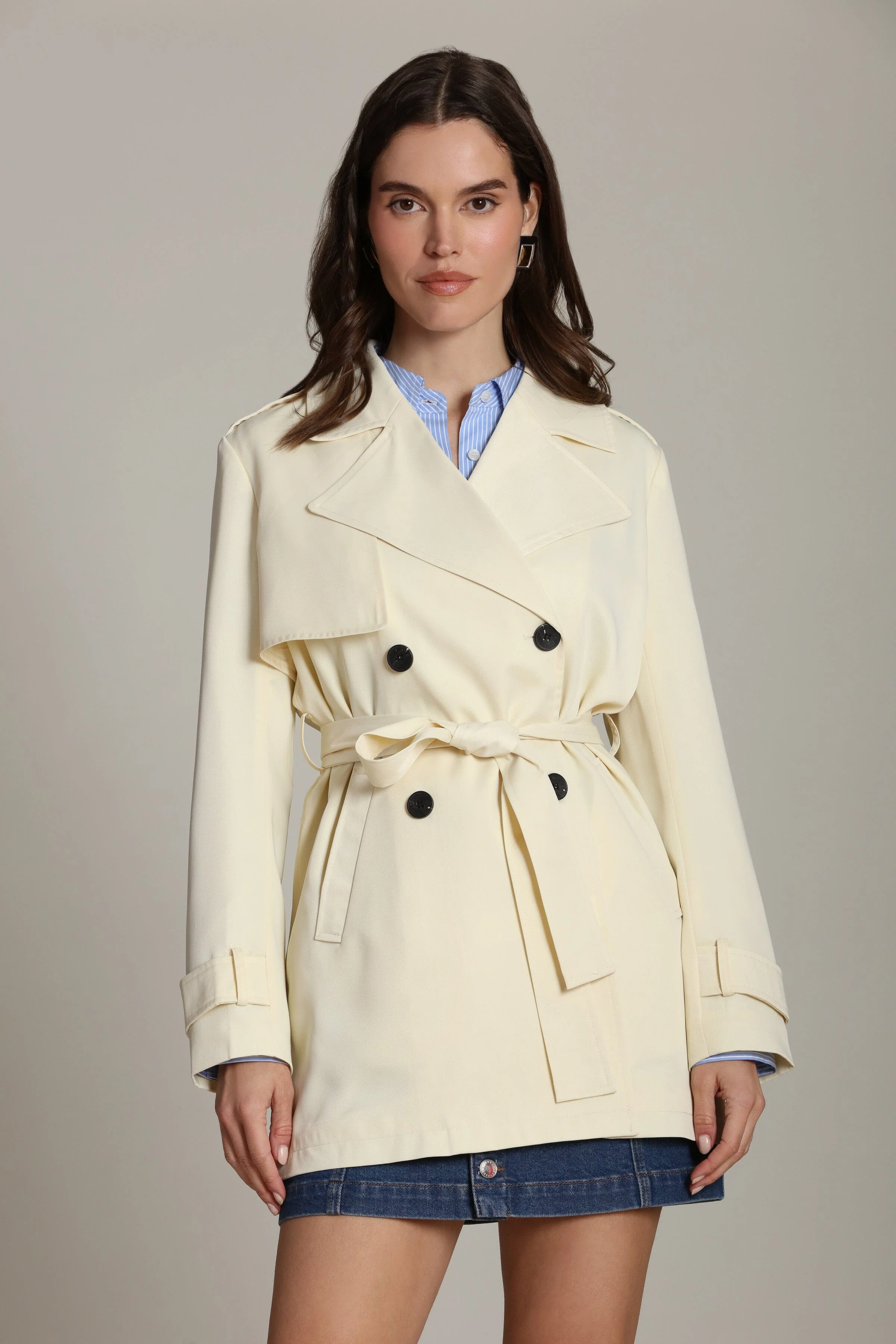 Lightweight Belted Trench Coat - Image 4