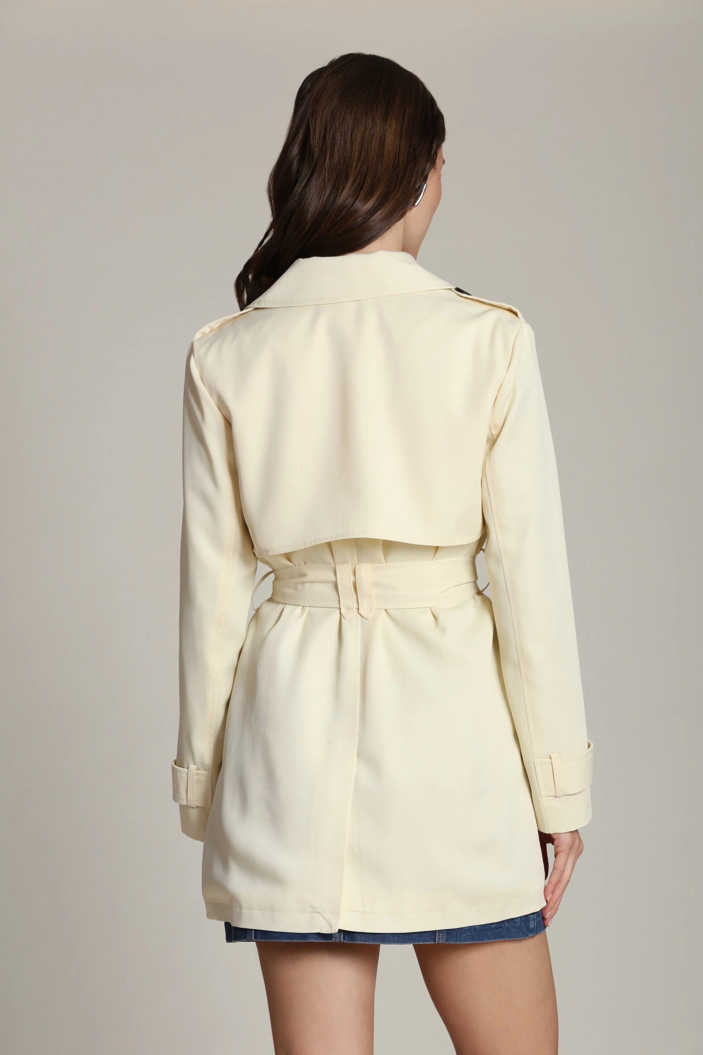 Lightweight Belted Trench Coat - Image 6