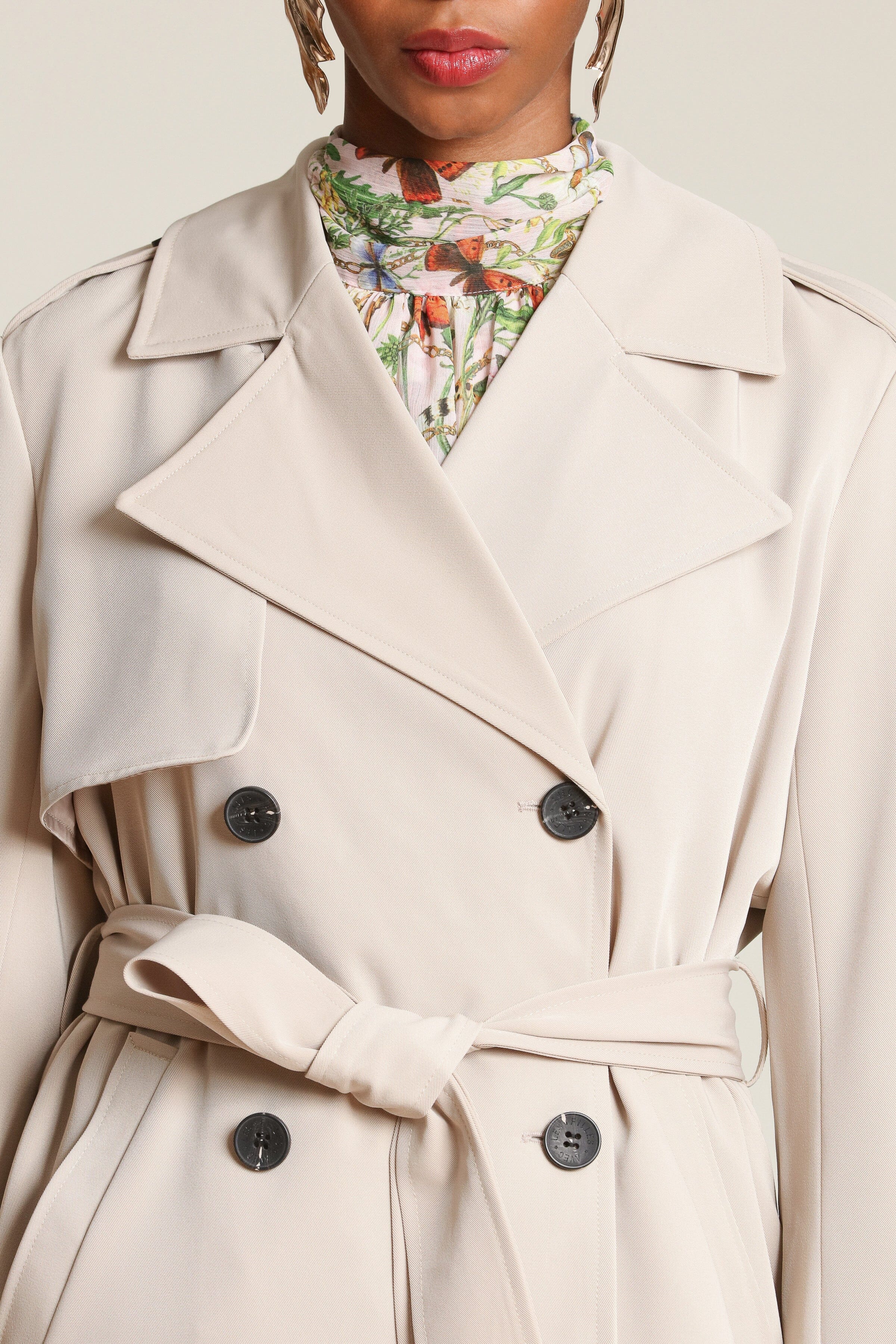 Lightweight Belted Trench Coat - Image 8