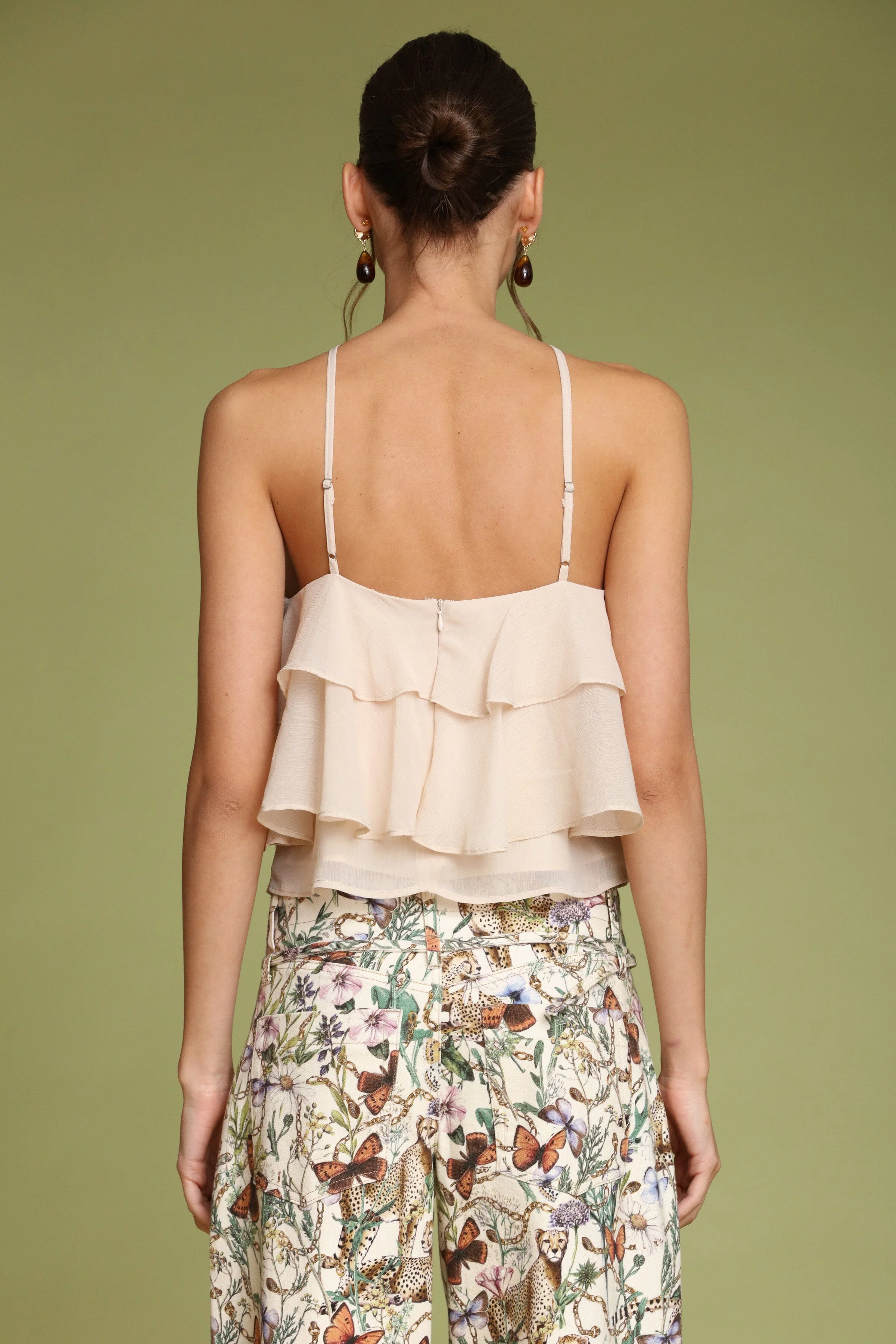 Rosette Ruffle Halter Top - Image 5