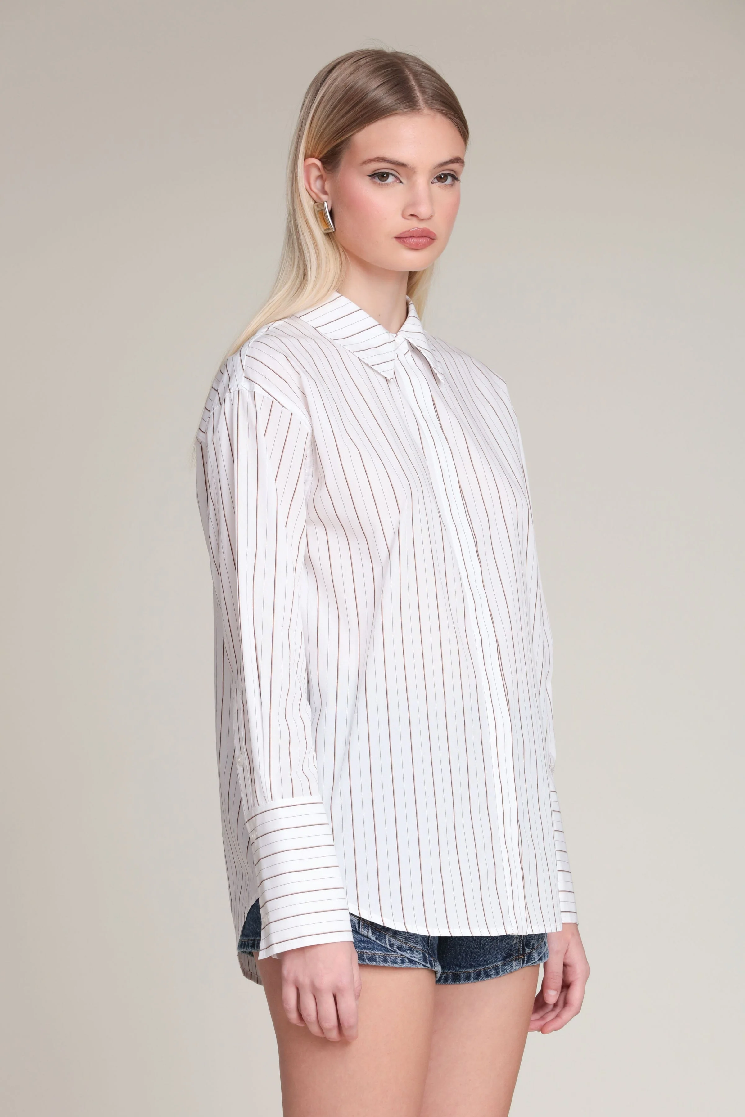 Striped Cotton Poplin Shirt - Image 4
