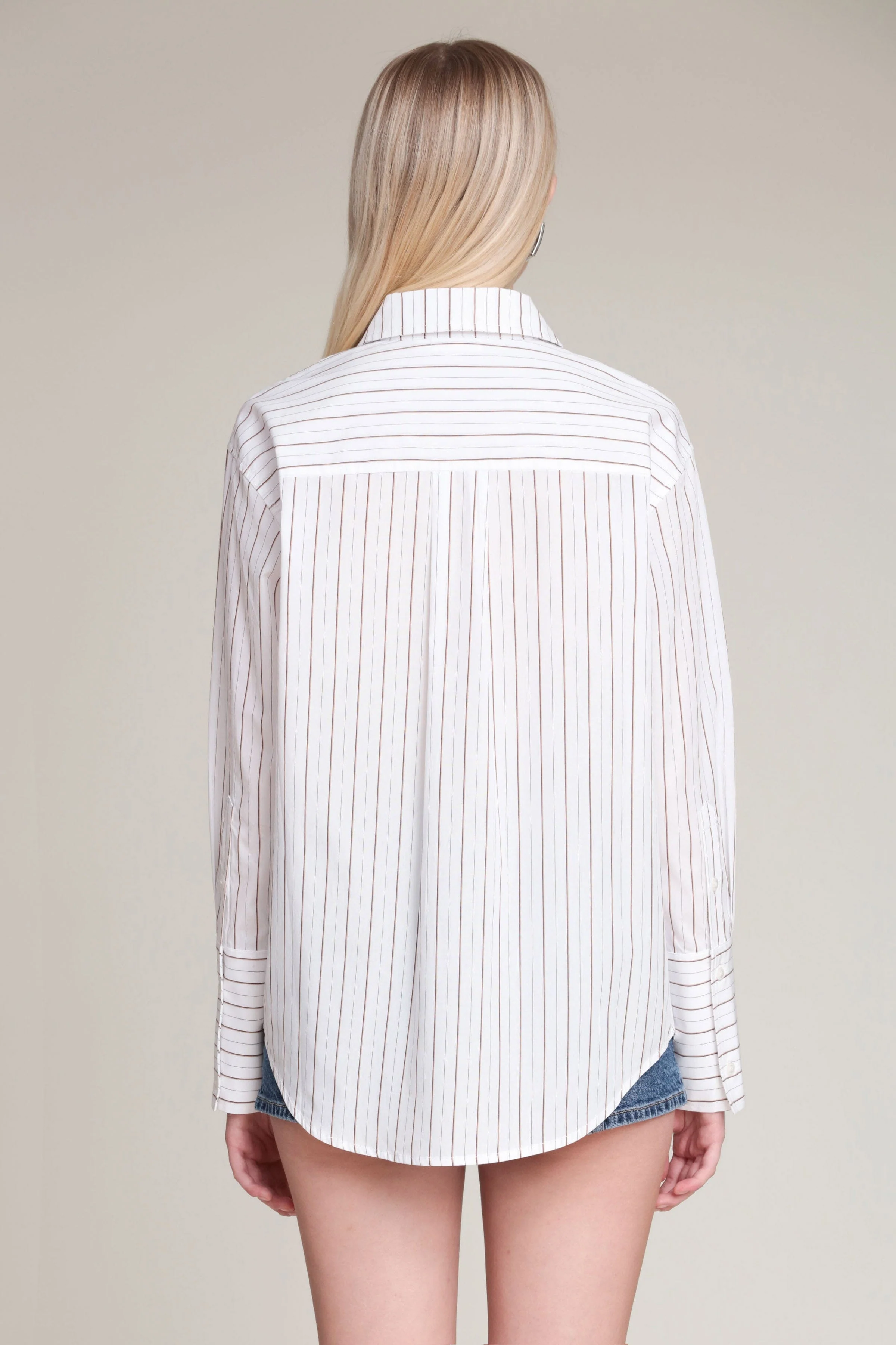 Striped Cotton Poplin Shirt - Image 5