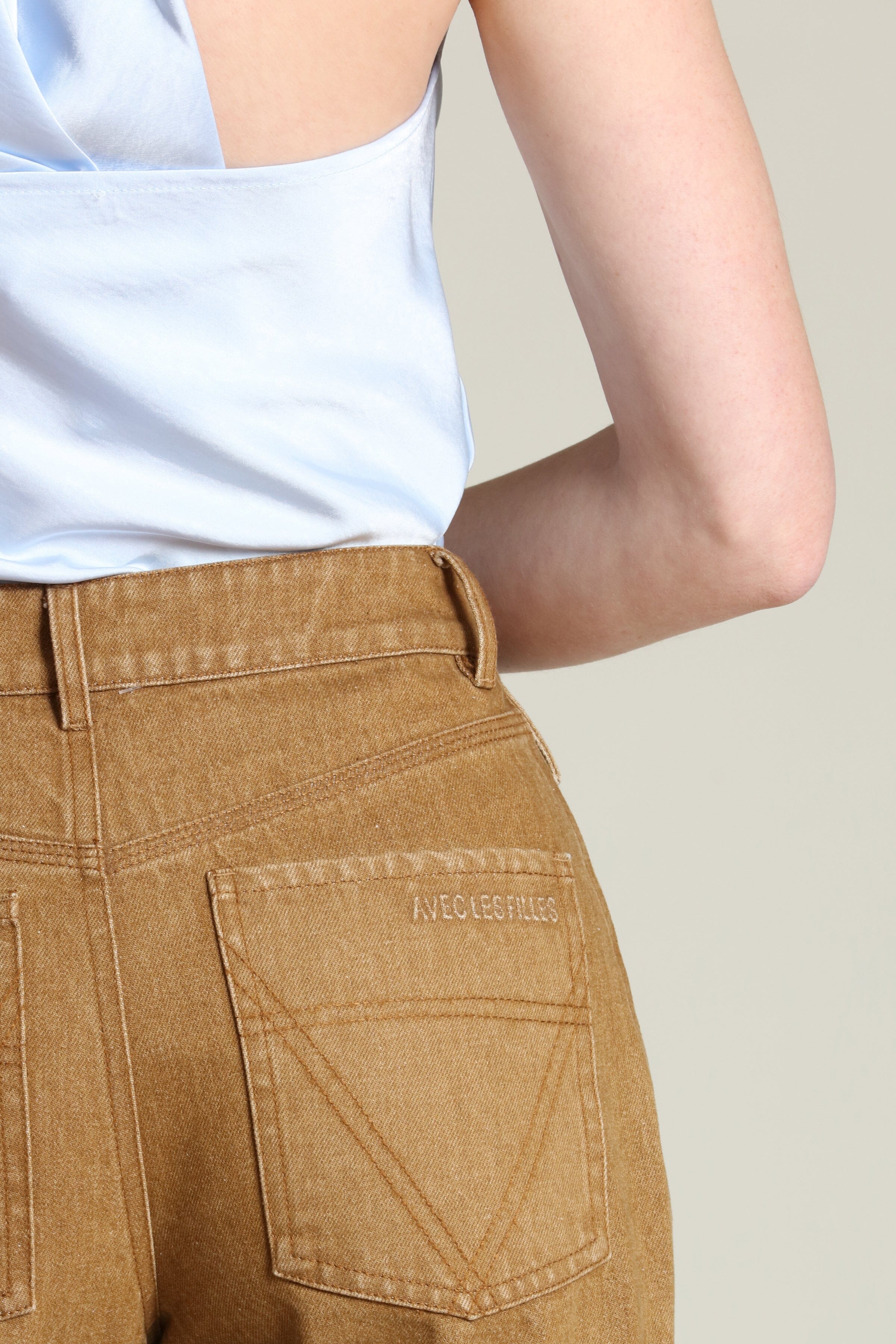 Patch Pocket Flare Jeans - Image 7