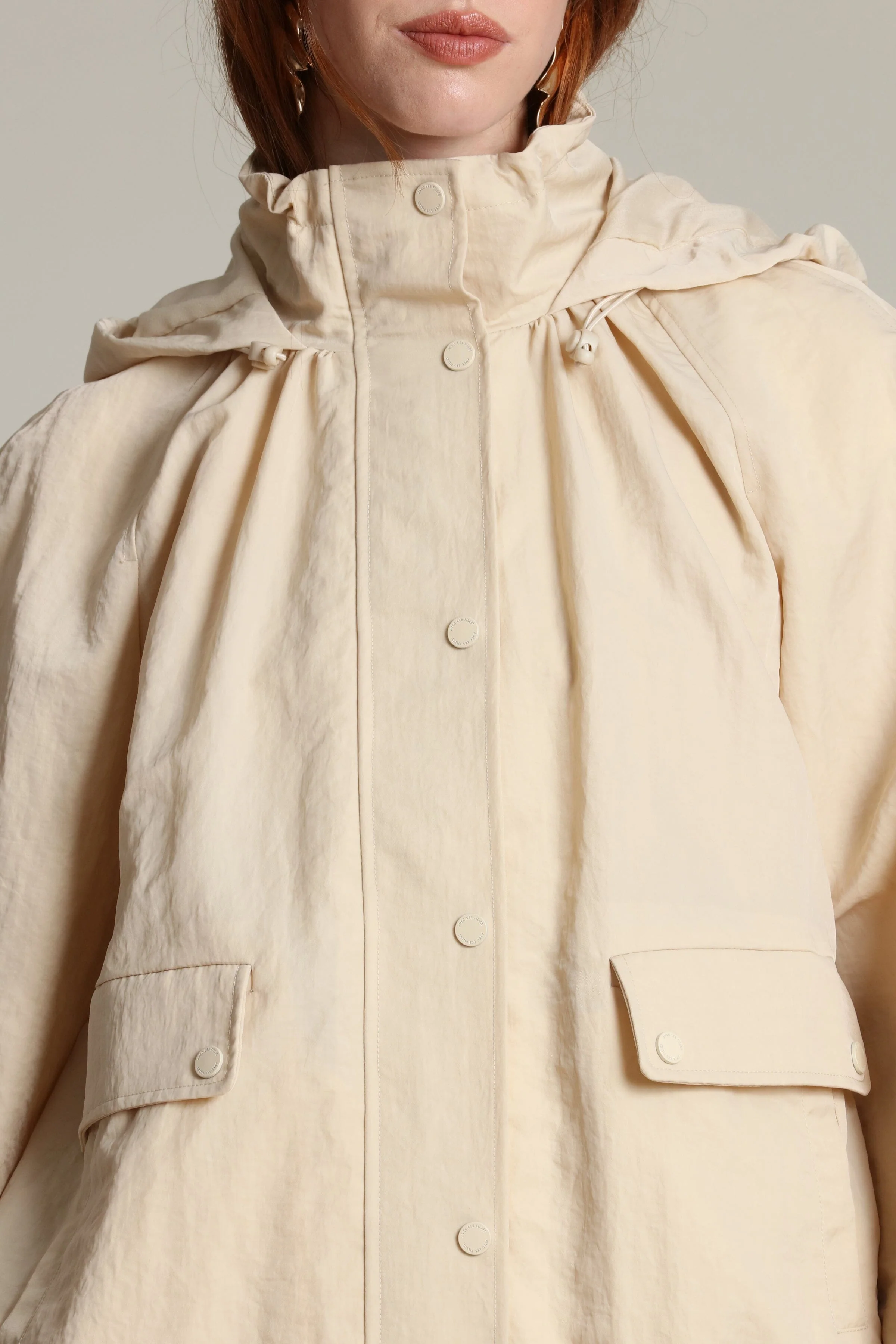 Nylon Balloon Sleeve Windbreaker - Image 7